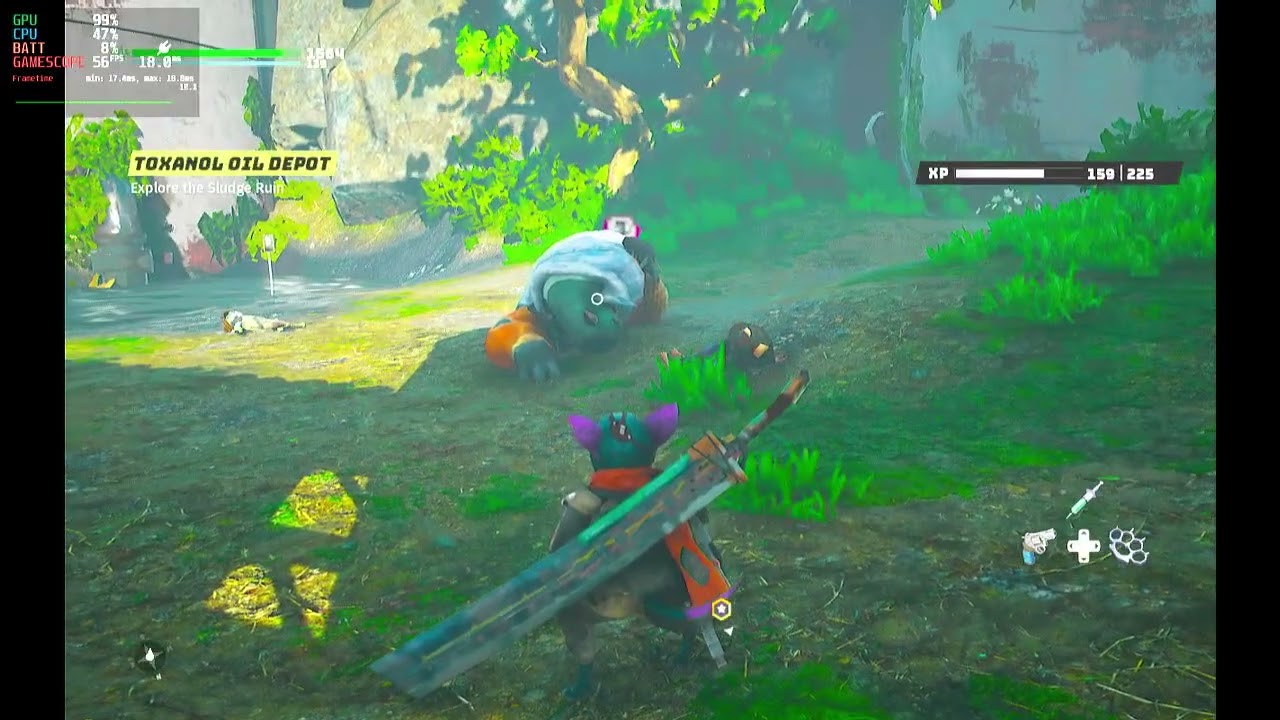 HORRIBLE Biomutant gameplay on the Steam Deck with settings info