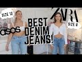 MY FAVOURITE JEANS!!! | SIZE 8 VS SIZE 12 | ASOS, ZARA & PLT!!