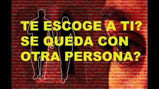 💔🎭ESTA ESCOGIENDO ENTRE OTRA PERSONA Y TU?😱 CON QUIEN SE QUEDA? TAROT