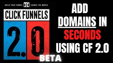Add DOMAINS IN SECONDS Using CF 2.0