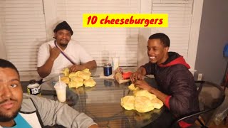 10 cheeseburger challenge!! (epic fail)