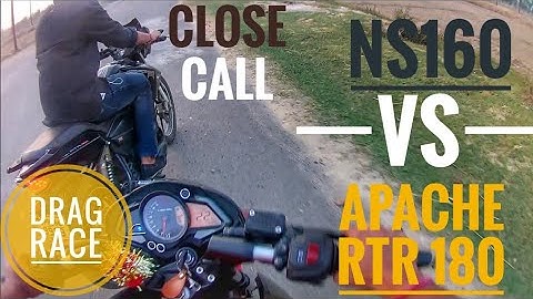 Pulsar NS160 Vs Apache RTR 180 (DRAG RACE) | Bareilly Vlogger