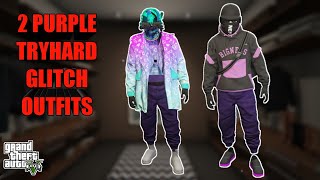 2 PURPLE TRYHARD GLITCH OUTFITS - GTA 5 