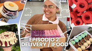 Vlog Confeitaria Delivery - Muitas Produções, Pedidos Bolos, Reposição Red Velvet