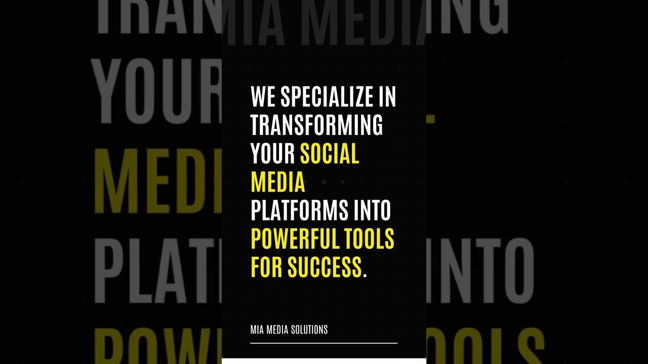 SMM for Coaches and Mentors| MIAMediaSolutions| Social Media Marketing 