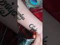 Requested couple name tattoo shorts youtube shorts
