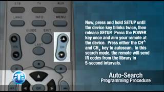 ETEX PVR How To Guide - Auto Search Programming Procedure