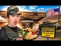 Eating at a restaurant with no reviews on a military base