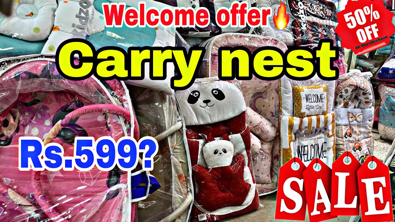 New born babies carry nest price only 599? 😍 50%OFF🔥/ new born comforter & accessorise🔥@saudnabeel 