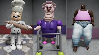 RUN FROM PAPA PIZZA, RUN FROM EVIL GRANDMA, RUN FROM LOVELY PEACHES ROBLOX OBBY screenshot 4