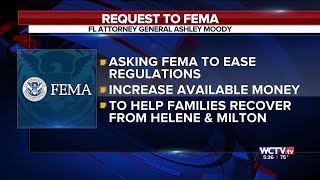 Florida attorney general urges FEMA to ease burden on families recovering from hurricanes