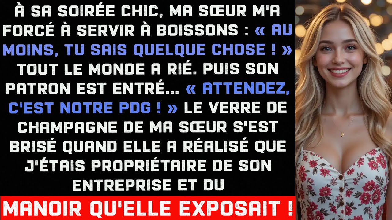 J'étais la serveuse 'pauvre' chez ma belle-sœur, jusqu'à ce que son patron me reconnaisse comme PDG!