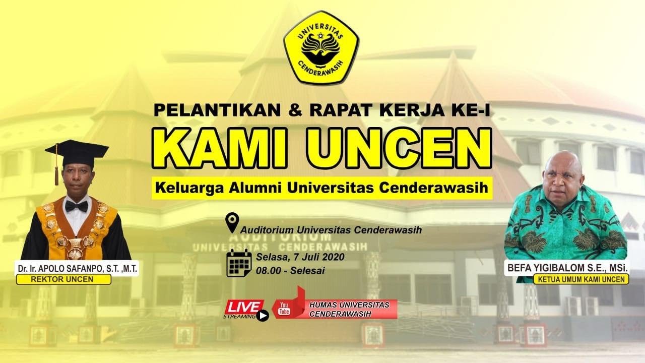 Pelantikan Dan Rapat Kerja Ke 1 Keluarga Alumni Universitas Cenderawasih Kami Uncen Youtube