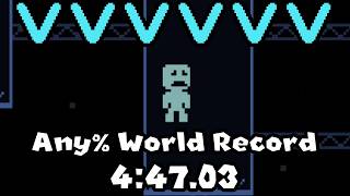 VVVVVV Any% World Record Speedrun 4:47.03