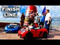 Longest journey in toy cars  finish line