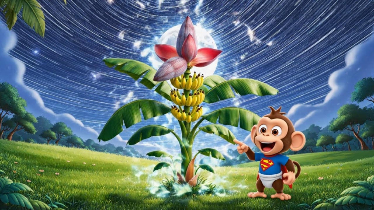 Baby Monkey and the Magical Banana Tree | Kids Storytime