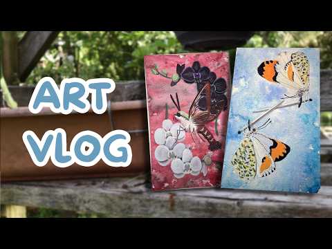 Painting Oracle Cards While Questioning My Art Skills | Artist Vlog