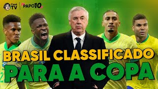 Thumbnail for BRASIL VENCE E ESTÁ CLASSIFICADO PARA A COPA DE 2026! COMEÇOU A ERA ANCELOTTI | PAPO 10