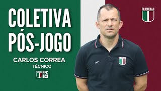 COLETIVA DE IMPRENSA PÓS-JOGO COM O TÉCNICO CARLOS CORREA (SÃO JOSEENSE 1x0 BLUMENAU)