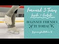 HOW TO DO FORWARD 3-TURNS - TIPS FOR BEGINNER SKATERS (journeybacktotheice)