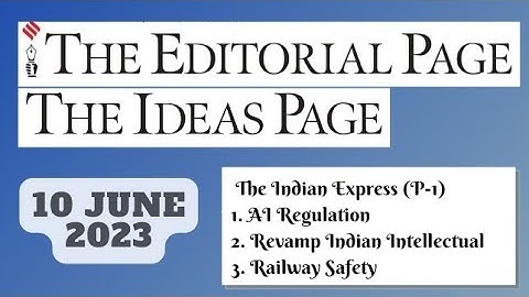 10th June 2023 (P-1)| Gargi Classes The Editorials & Idea Analysis | By R.K. Lata
