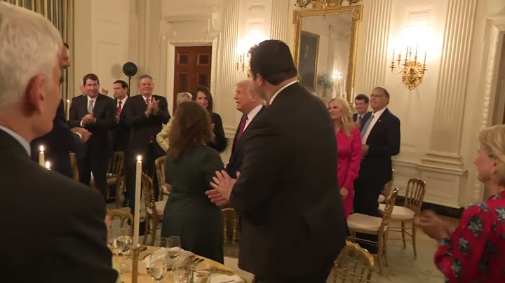 RAW VIDEO: Donald Trump arrives at Senate GOP dinner in Washington