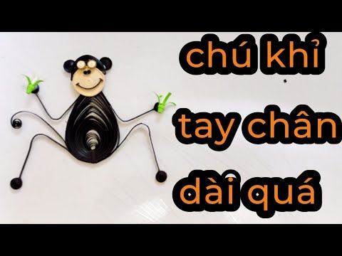 giấy mini làm ra chú khỉ giấy mini làm ra chú khỉ