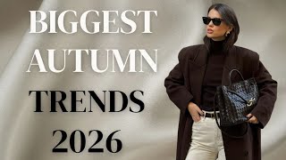 THE TOP AUTUMN FASHION TRENDS 2026 - What to Wear This Fall / Easy wearable fashion trends for fall