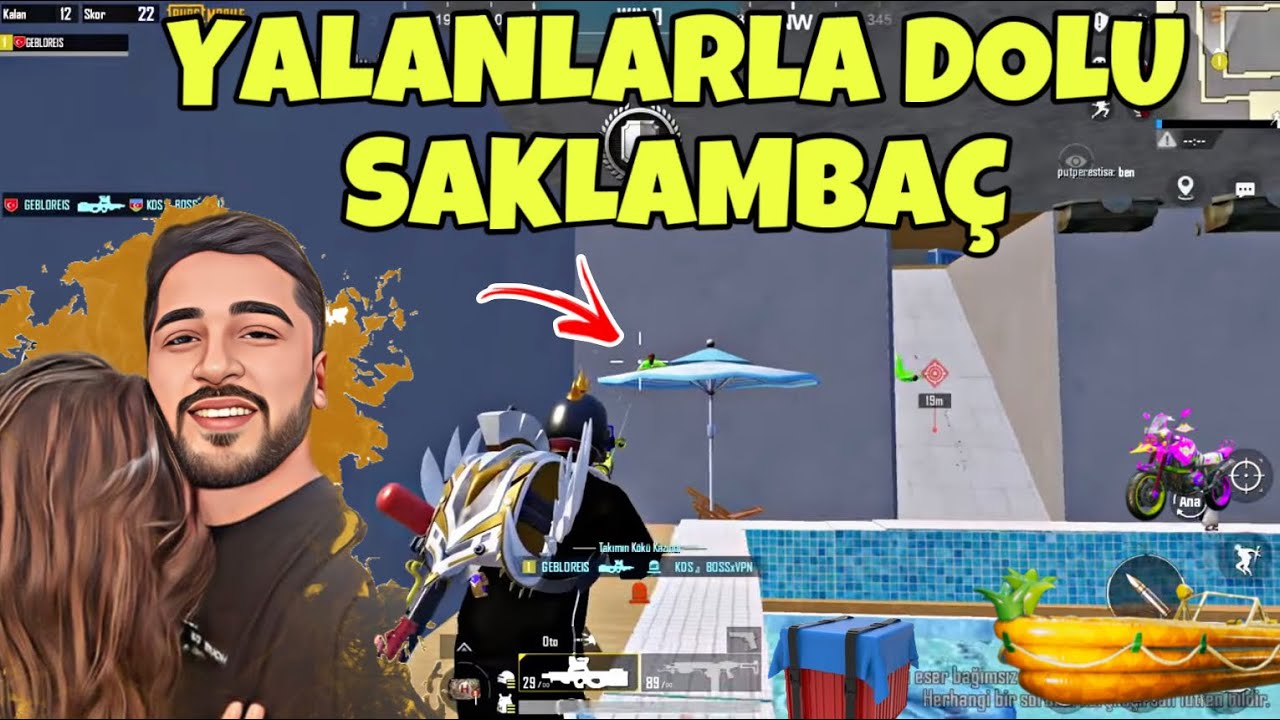 YENGENİZ ÖYLE BİR SAKLANMIŞ Kİ YANINDA 3 KİŞİ VURDUM YİNE GÖREMEDİM! -PUBG MOBİLE SAKLAMBAÇ