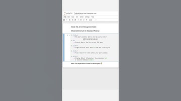 Master SQL Server Management Studio: 5 Essential Shortcuts for Database Efficiency #SSMS #SQL