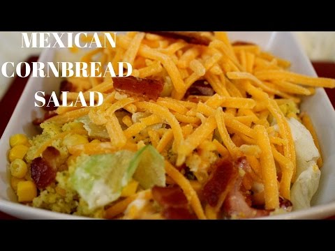 Easy Mexican Dish-Mexican Cornbread Salad-Simple and Delicious