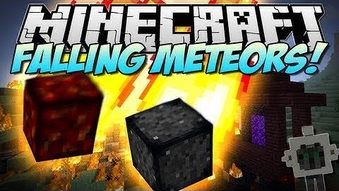 WATCH YOUR HEAD! minecraft falling meteors (meteor mod review)