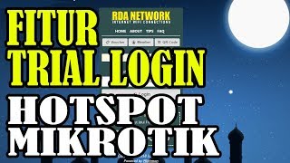 Fitur Trial Login Hotspot Mikrotik