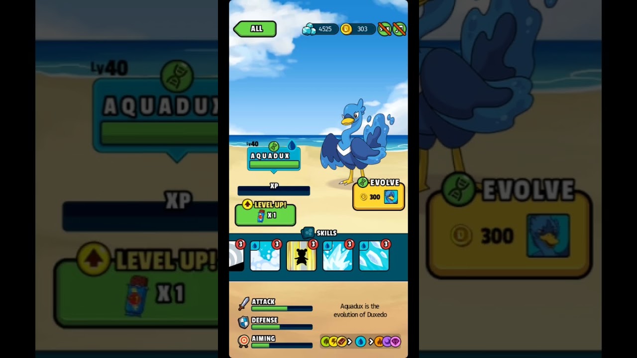 dynamons world duxedo evolution