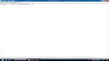 fazendo um hacker pelo bloco de notas