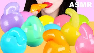 ASMR UNICORN GELATIN BALLOON HONEY JELLY, WATER JELLY 껍질까지 먹는 젤라틴풍선 꿀젤리, 유니콘 물젤리 먹방! MUKBANG