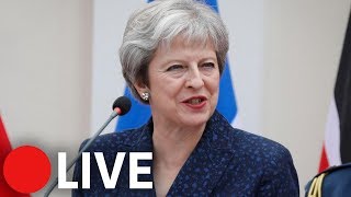 Theresa May holds briefing after EU summit in Salzburg