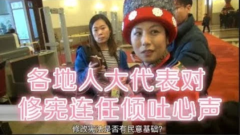 聽各地人大代表對修憲取消任期制傾吐心聲 發表看法 - 天天要聞