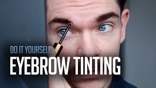 DIY Eyebrow Tinting | Testing Maybelline Tattoo Brow On Men’s Eyebrows