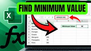 How to Find the Minimum Value in Excel