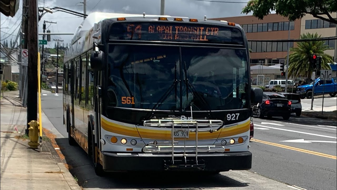 アルパちゃん ページ Honolulu TheBus #927 [2006 New Flyer DE40LFR] Route 54-Alapai
