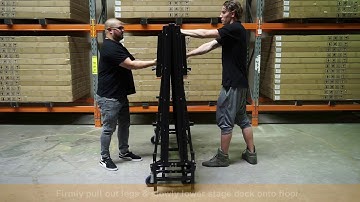 Transtage Mobile Folding Stage Assembly