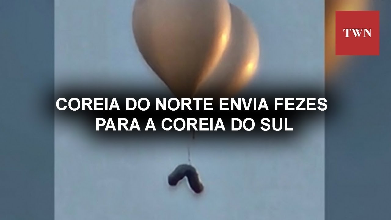 Coreia do Norte lança balões com fezes para a Coreia do Sul