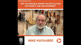 Mike Huckabee’s Tribute to Andrew Breitbart: He Left an "Indelible Imprint" on Our Culture, Movement