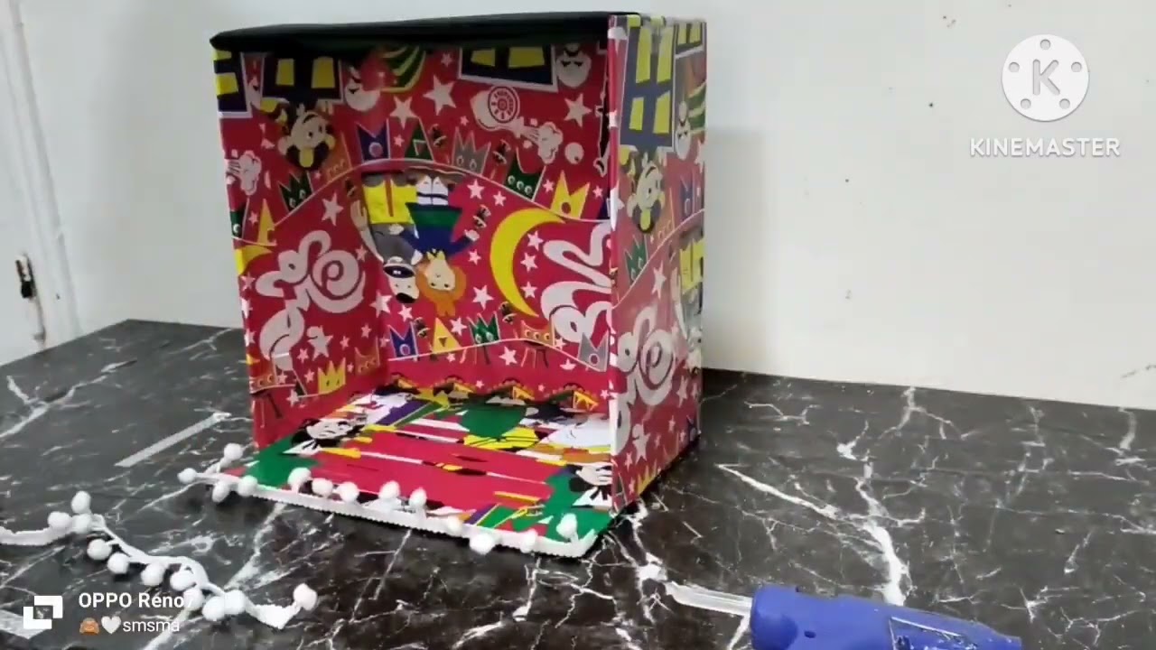 عربية الكنافة من ورق الكرتون بدون تكلفه حاجات موجوده في كل بيت شكلها مبهج قطعه تفرق فى زينة رمضان