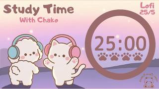 𝓢𝓾𝓷𝓼𝓮𝓽🌅✨️ 2HR Pomodoro timer 25/5 ×4 ⏳| Lofi | No Vocals | Study with me📚