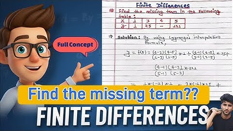 Find the missing term in the following table | Lagrange