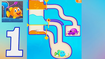 Save the Fish - Pull the Pin Game- Gameplay Walkthrough Part 1 [Android]