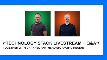 Technology Stack Livestream + Q&A