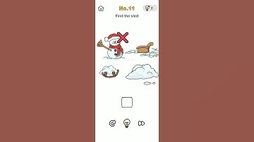 Brainout Help Santa challenge level 11 find the sled walkthrough